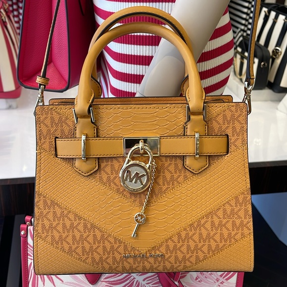 Michael Kors Hamilton Small Satchel Shoulder Crossbody Bag 
Cider Multi COLOR - Picture 16 of 16